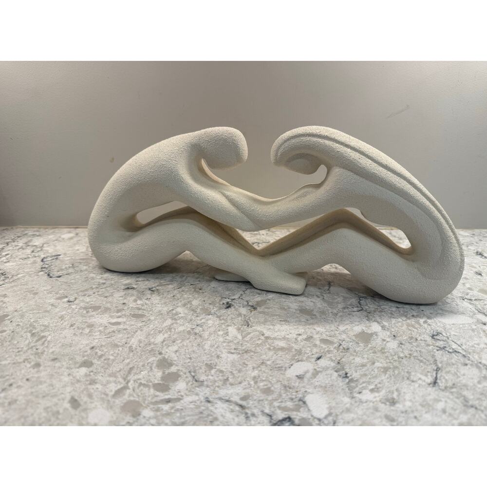 Vintage Royal Haeger "Couple Reaching Infinity" Ceramic Sculpture